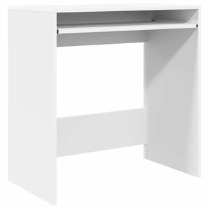 vidaXL Bureau avec tiroir Blanc 77,5 x 43 x 79 cm Bois d'ing&eacute;nierie