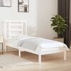 vidaXL Cadre de lit sans matelas blanc 75x190 cm bois massif