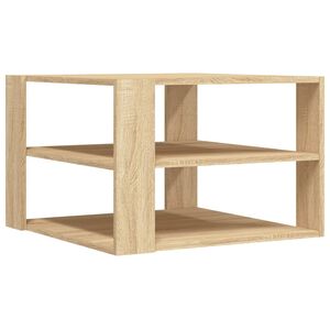 vidaXL Table basse ch&ecirc;ne sonoma 58x58x40 cm bois d'ing&eacute;nierie