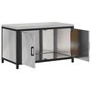 vidaXL Rangement de cuisine avec &eacute;tag&egrave;re Argent 60 x 50 x 92 cm Acier