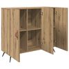 vidaXL Buffet Ch&ecirc;ne artisanal 89,5 x 34 x 80 cm Bois d'ing&eacute;nierie