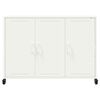 vidaXL Buffet blanc 100,5x39x72 cm acier