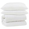 vidaXL Ensemble de Duvet 3 pcs Blanc Microfibre et Plumes D'oie