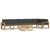 vidaXL Ensemble de canap&eacute;s d'ext&eacute;rieur 7 pc Blanc et anthracite