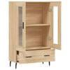 vidaXL Buffet haut ch&ecirc;ne sonoma 69,5x31x115 cm bois d'ing&eacute;nierie