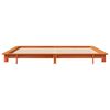vidaXL Cadre de lit sans matelas cire marron 180x200cm bois pin massif
