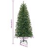 vidaXL Sapin de No&euml;l artificiel avec 150 LED Vert 120 cm PE et PVC
