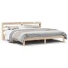 vidaXL Cadre de lit avec t&ecirc;te de lit sans matelas 200x200 cm