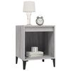 vidaXL Table de chevet Sonoma gris 40x35x50 cm