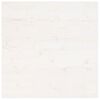 vidaXL Dessus de table blanc 80x80x2,5 cm bois de pin massif