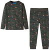 vidaXL Pyjamas pour enfants &agrave; manches longues kaki 104