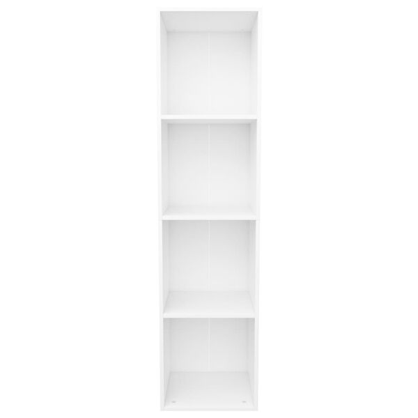 vidaXL Bibliothèque/Meuble TV Blanc 36x30x143 cm Bois d'ingénierie