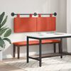 vidaXL T&ecirc;te de lit suspendue Uni Rouge orange 150 x 55 x 5 cm