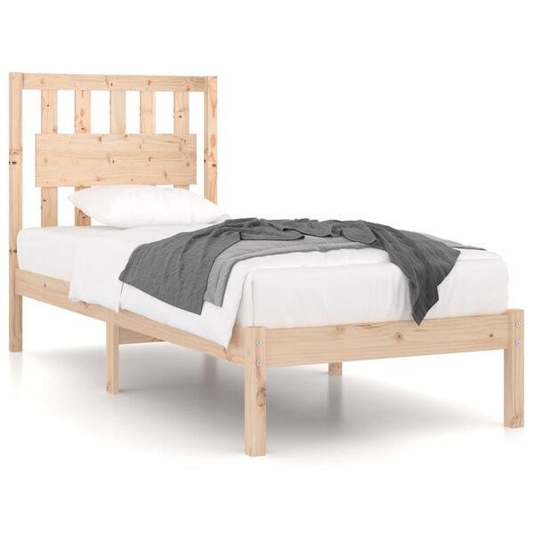 vidaXL Cadre de lit sans matelas bois massif 100x200 cm