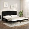 vidaXL Cadre de lit sans matelas noir 200x200 cm bois massif de pin