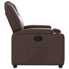 vidaXL Fauteuil inclinable Marron Similicuir