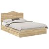 vidaXL Lit de Rangement Ch&ecirc;ne Sonoma 140 x 200 cm Bois d'ing&eacute;nierie