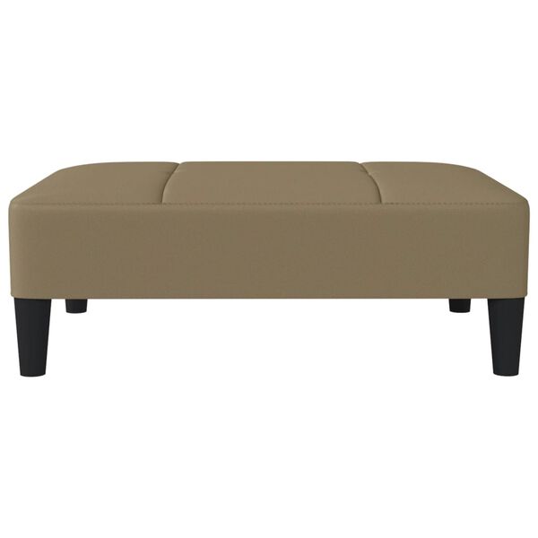 vidaXL Repose-pied Cappuccino 78x56x32 cm Similicuir