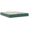 VidaXL Cadre de lit ottoman avec matelas vert foncé 180x200 cm velours