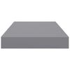 vidaXL &Eacute;tag&egrave;res murales flottantes 2 pcs Gris 40x23x3,8 cm MDF