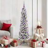 vidaXL Sapin de No&euml;l artificiel avec 150 LED Vert et blanc 150 cm