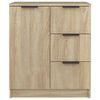 vidaXL Buffets 2 pcs Ch&ecirc;ne sonoma 60x30x70 cm Bois d'ing&eacute;nierie