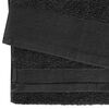 vidaXL Serviettes de bain 5 pcs Coton 450 g/m² 100x150 cm Noir