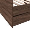 vidaXL Lit de jour avec tiroirs sans matelas chêne marron 90x190 cm