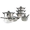 HI Ensemble d'ustensiles de cuisine 12 pcs Acier inoxydable