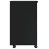 vidaXL Armoire roulante avec tiroirs MOSS noir bois de pin solide