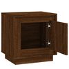 vidaXL Tables de chevet 2pcs chêne marron 44x35x45cm bois d'ingénierie