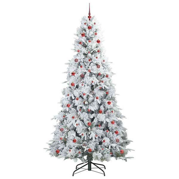 vidaXL Sapin de No&euml;l Artificiel &agrave; Branches Articul&eacute;es Blanc 240 cm