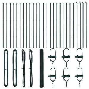 vidaXL Poteau de cl&ocirc;ture. Vert