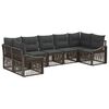vidaXL Ensemble de canap&eacute; de jardin 7 pc 7-Nombre de places Gris