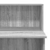 vidaXL Bureau de r&eacute;ception sonoma gris 100x50x103,5 cm bois ing&eacute;nierie