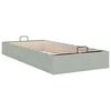 vidaXL Cadre de lit ottoman sans matelas gris clair 90x200 cm velours