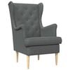 vidaXL Fauteuil Gris fonc&eacute; Tissu