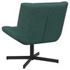vidaXL Chaise pivotante Vert foncé 63 x 75 x 76 cm tissu