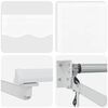 vidaXL Auvent r&eacute;tractable &eacute;lectrique Blanc 4 x 2 m