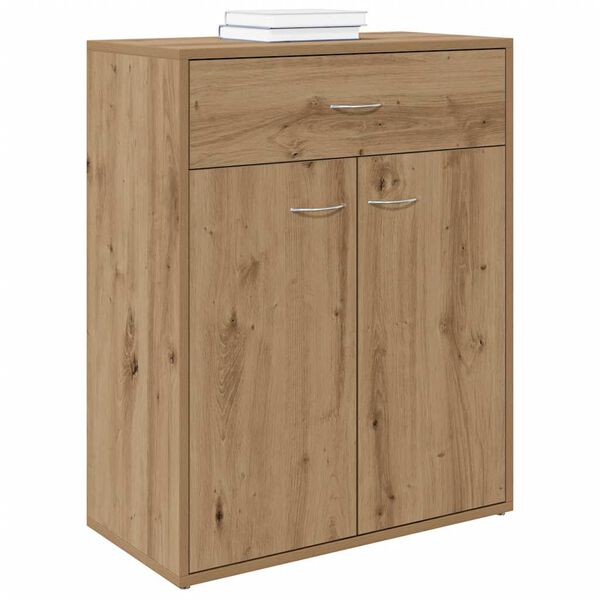 vidaXL Buffet ch&ecirc;ne artisanal 60x30x75 cm bois d'ing&eacute;nierie