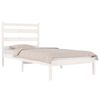 vidaXL Cadre de lit sans matelas blanc bois de pin massif