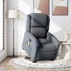 vidaXL Fauteuil inclinable de massage &eacute;lectrique gris fonc&eacute; velours