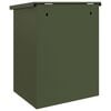 vidaXL Bo&icirc;te de d&eacute;p&ocirc;t de colis Vert olive 47,5 x 38 x 59 cm Acier