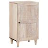 vidaXL Buffet Blanc Blanchi 40 x 33 x 75 cm Bois de mangue massif