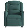 vidaXL Fauteuil inclinable &eacute;lectrique Vert fonc&eacute; Tissu