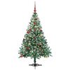 vidaXL Sapin de No&euml;l artificiel avec 150 LED Vert 150 cm PVC et Acier