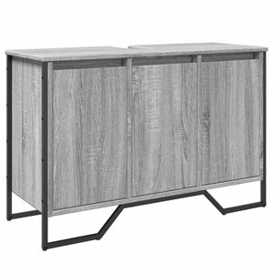 vidaXL Armoire lavabo de salle de bain sonoma gris 91x35x60 cm