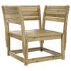 vidaXL Chaise de jardin bois de pin impr&eacute;gn&eacute;