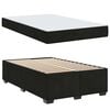 vidaXL Cadre de lit avec matelas Noir 120 x 200 cm tissu