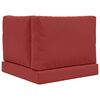 vidaXL Coussin de canap&eacute; d'ext&eacute;rieur 3 pcs Bordeaux Polyester
